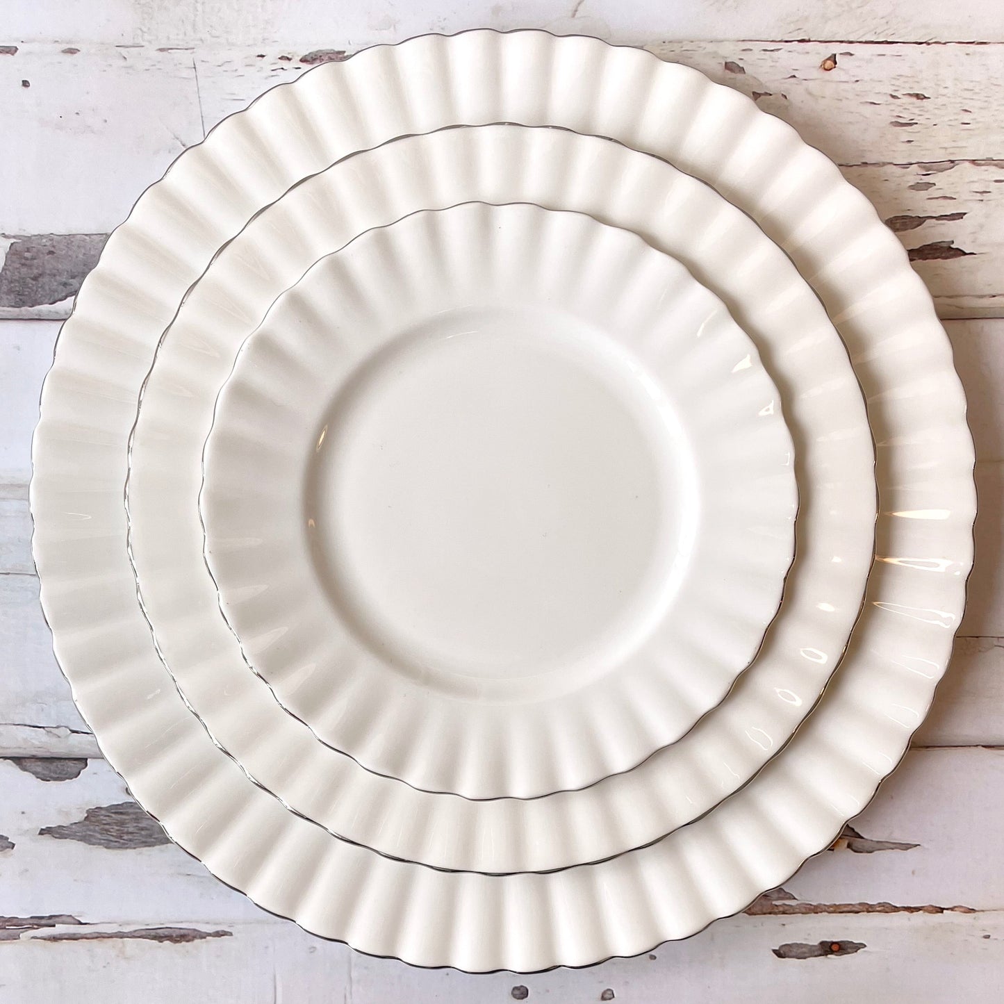 Chantilly 3 plate set