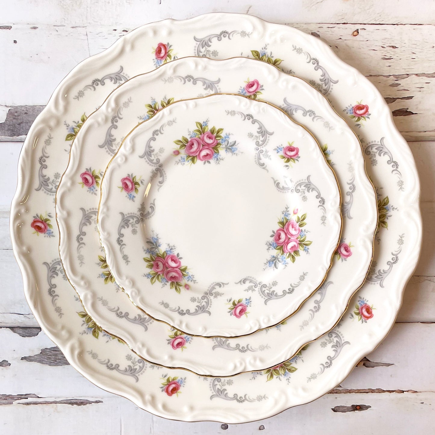 Tranquility 3 plate set