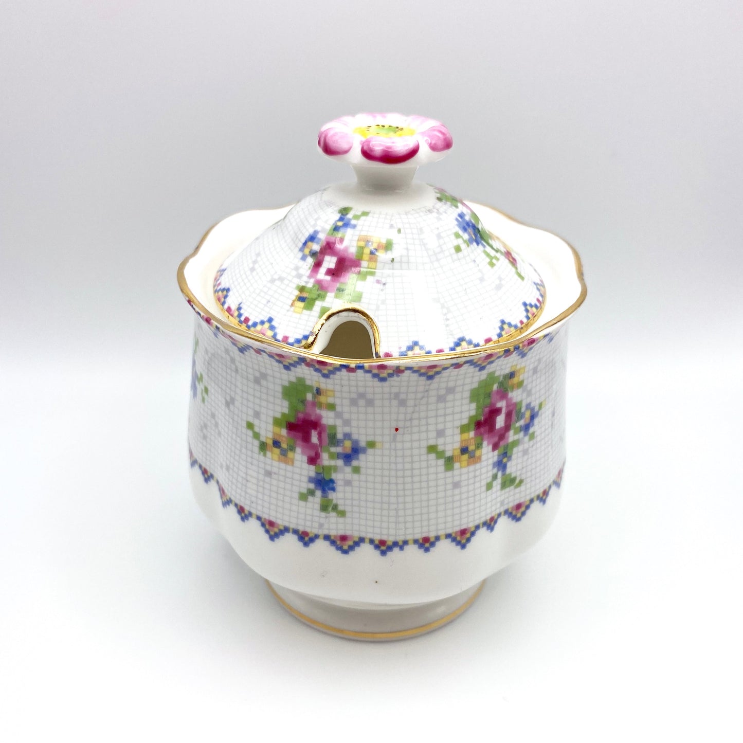 Petit Point Jam Pot