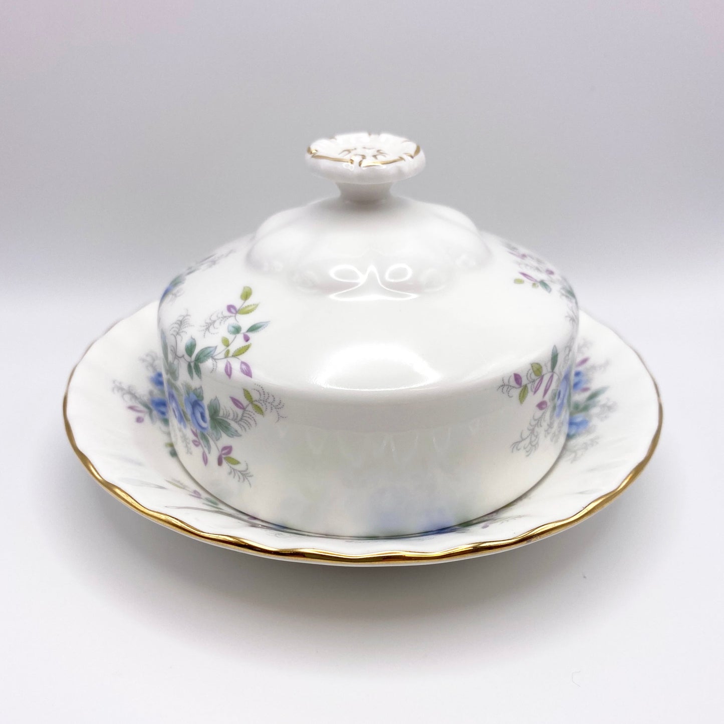 Blue Blossom Butter Dish