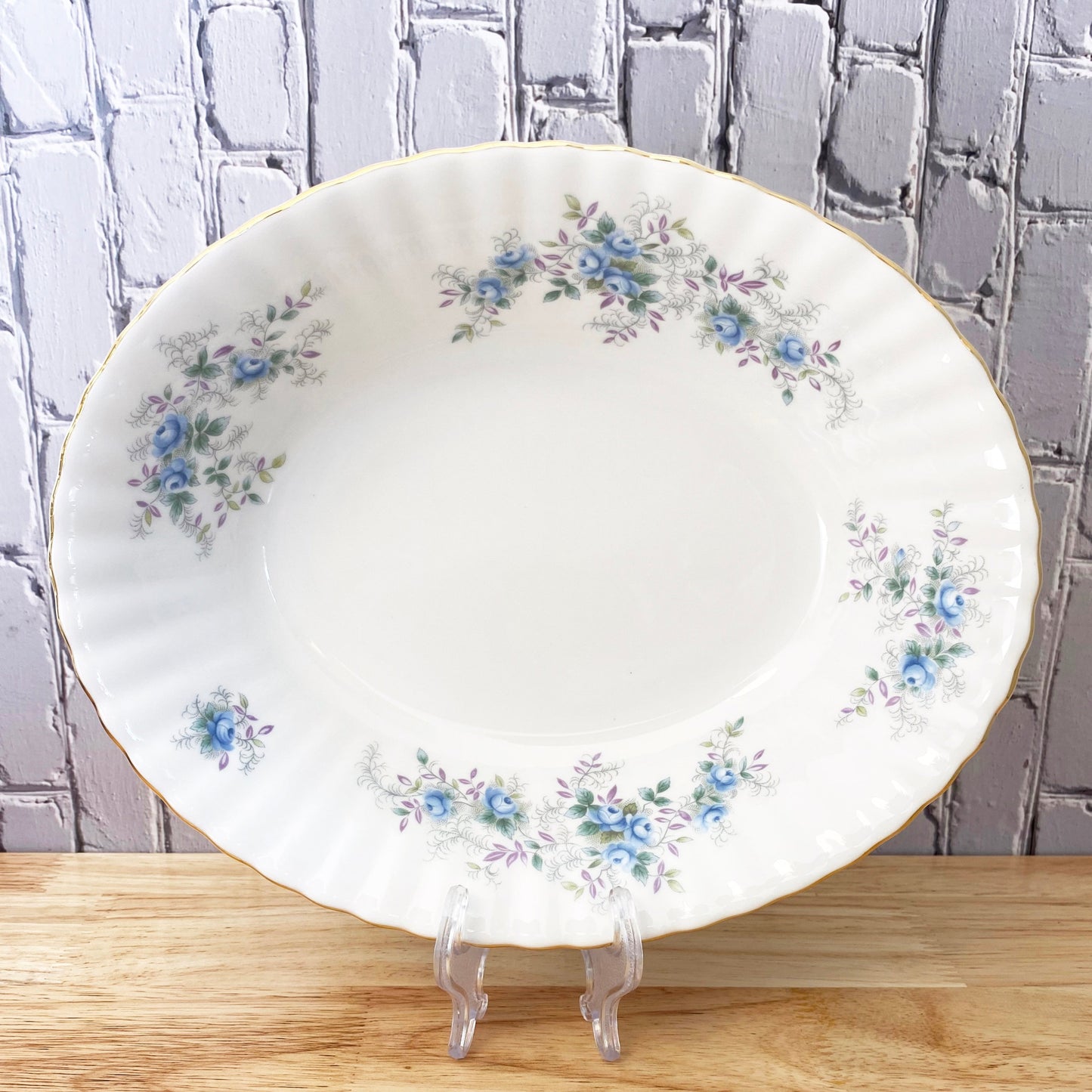 Blue Blossom Deep Serving Dish 9"x7.5"