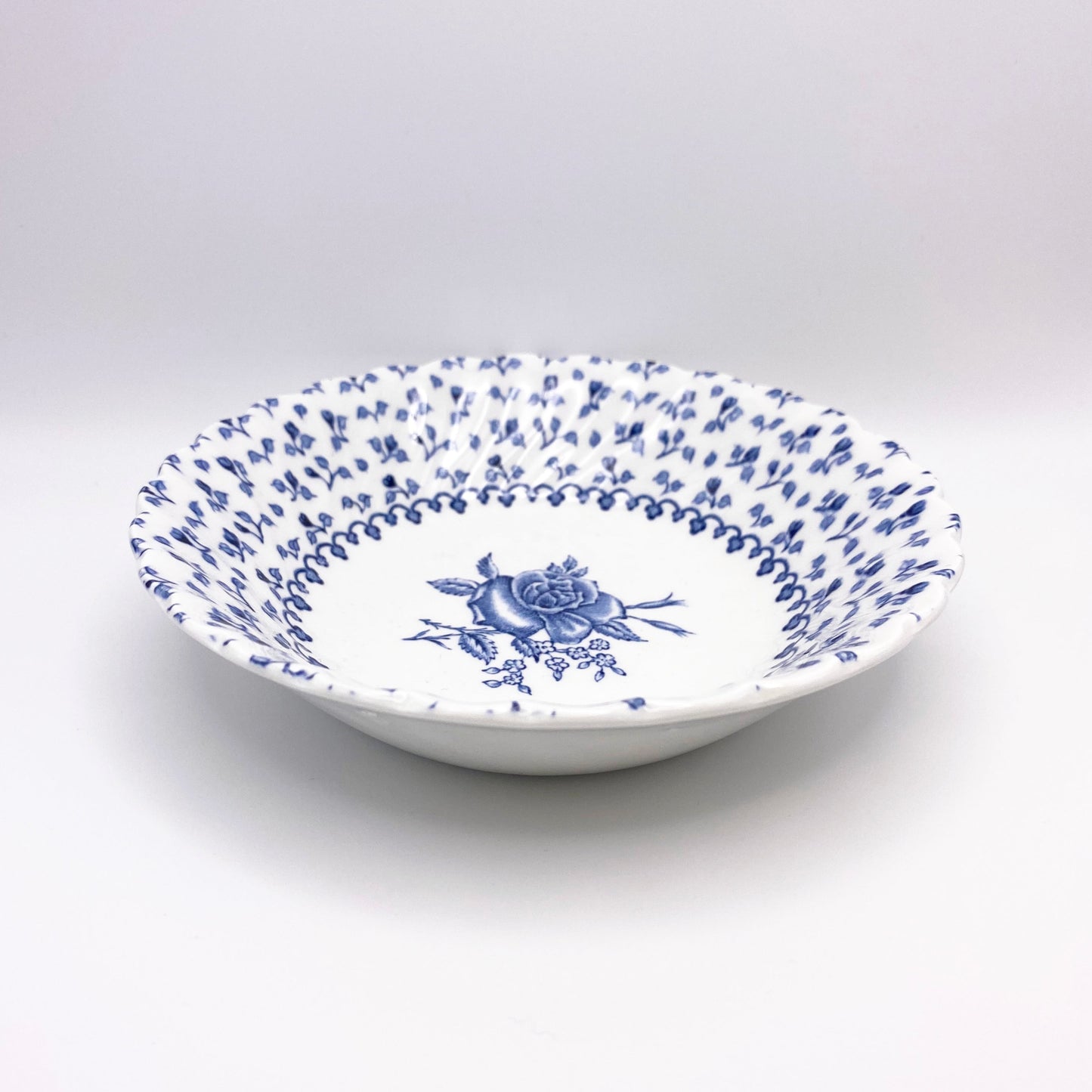 Blue Rose Bouquet Small Bowl 5"