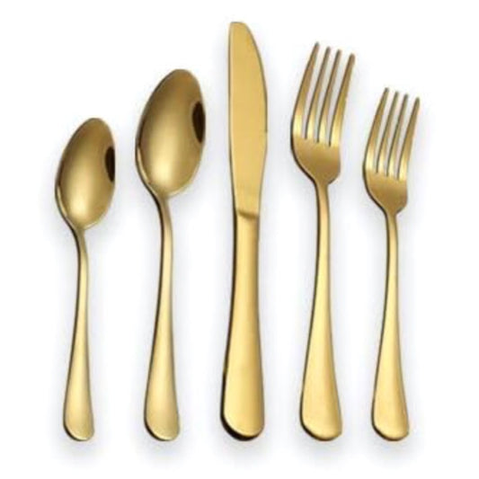 Gold Dinner Cutlery Set - Price per set