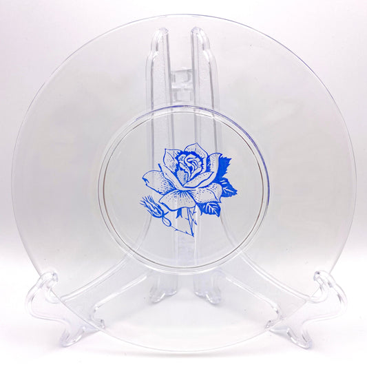 Blue Rose Bouquet 6.25" - Glass